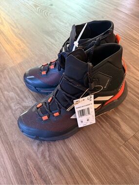 adidas Terrex Skychaser Mid GTX Men's Black and Orange Hiking Boots